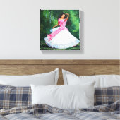 Radha Wartete für Krishna in Vrindavan Leinwanddruck (Insitu (Schlafzimmer))