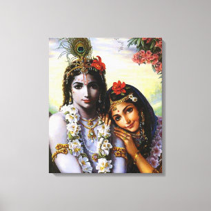 RadhaAndKrishna - Wrapped Canvas Leinwanddruck