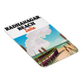 Radhanagar Beach India Reiseplakat Magnet (Rechte Seite)