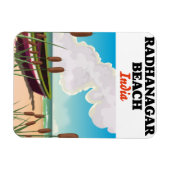Radhanagar Beach India Reiseplakat Magnet (Horizontal)