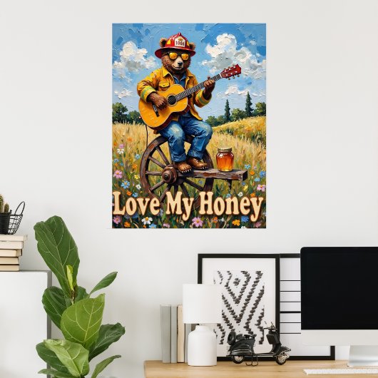 Radharmonie: Bärenrhythmen Poster (Heimbüro)