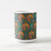 Radhe Krishna Muster Kaffeetasse (Mittel)