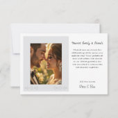 Radhochzeit Dankeskarte (Rückseite)