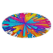 Radial Color Burst Art Schneidebrett (Ecke)