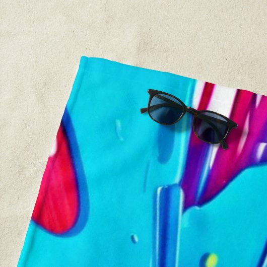 Radial Color Burst Art Strandtuch (Beispiel)