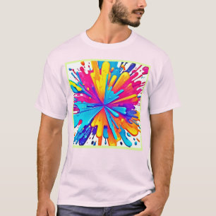Radial Color Burst Art T-Shirt