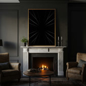 Radial Dark Abstract Leinwanddruck