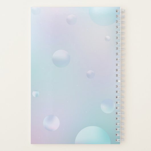 Radial floral Hardcover Kleines Notebook Notizblock (Rückseite)
