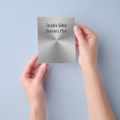 Radial gegossener Metallaussehen beidseitig Flyer (Gruppe)