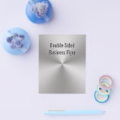 Radial gegossener Metallaussehen beidseitig Flyer (Einzeln)