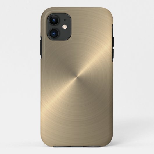 Radial Gold Metallic| Zolltarif Case-Mate iPhone Hülle (Rückseite)