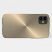 Radial Gold Metallic| Zolltarif Case-Mate iPhone Hülle (Rückseite (Horizontal))