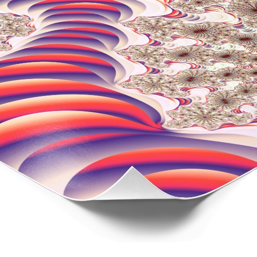 Radial Mandelbrot Fraktal Poster (Ecke)