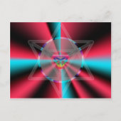 Radial Merkaba Postkarte (Vorderseite)