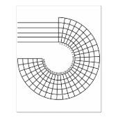 Radial Monthly Habit Tracker Journal-Briefmarke Gummistempel (Prägung)