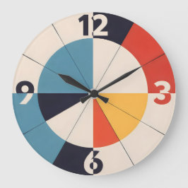 Radial Order Große Wanduhr