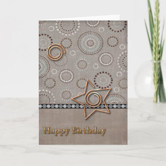 Radial Radial Geburtstag Karte (Vorderseite)