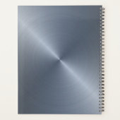 Radial Silver Metallic | Mit Monogramm Planer (Rückseite)