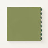 Radial Sunflower Spiral Notebook Notizblock (Rückseite)