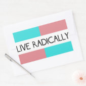 Radialaufkleber Rechteckiger Aufkleber (Umschlag)