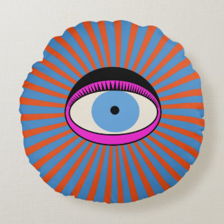 Radialauge Rundes Kissen