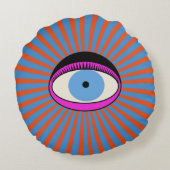 Radialauge Rundes Kissen (Rückseite)