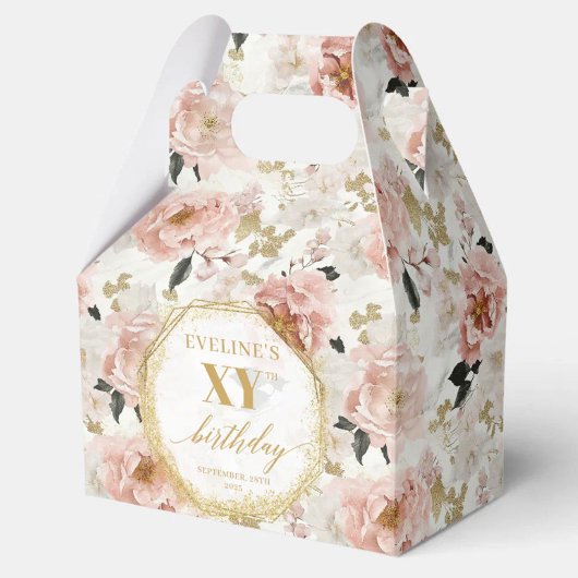 Radialblush Pink Aquarell Geburtstags-Lieblingsbox Geschenkschachtel