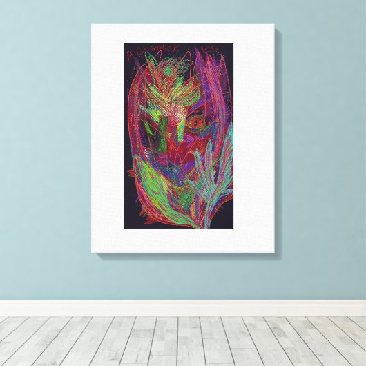 Radialblütenrosa Leinwand (Insitu (Holzboden))