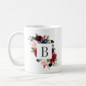Radialblutflorenmonogramm Kaffeetasse (Links)