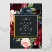 Radialblutfolie Save the Date Folieneinladung (Vorderseite)