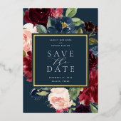 Radialblutfolie Save the Date Folieneinladung (Vorderseite)