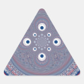 Radialdesign Art Print Dreieckiger Aufkleber (Vorderseite)