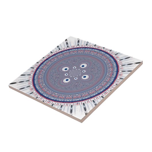 Radialdesign Art Print Fliese (Seite)