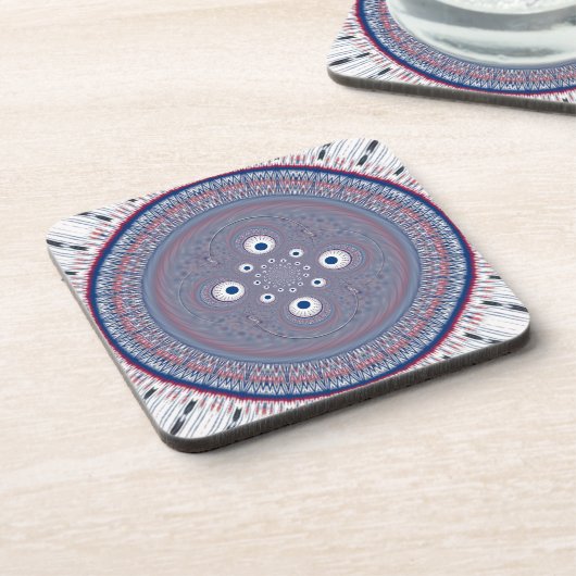 Radialdesign Art Print Untersetzer (Linke Seite)