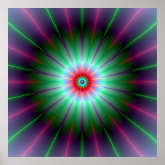 Radiale Blume Poster