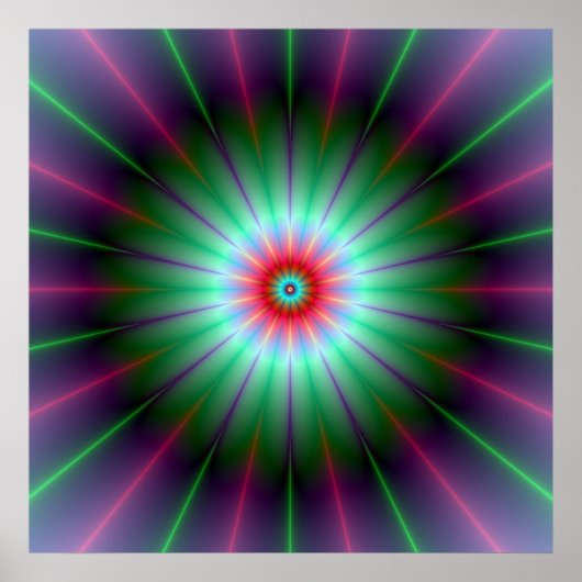 Radiale Blume Poster (Vorne)