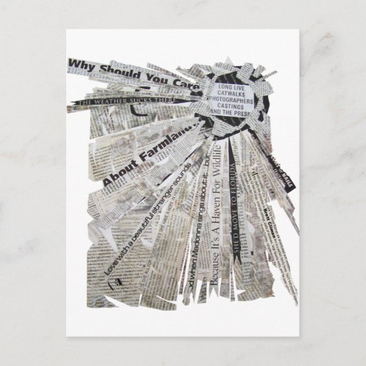 Radiale Explosion Postkarte (Vorderseite)