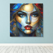 Radiale Innozenz - Hartglas-Stil Leinwanddruck (Insitu (Holzboden))