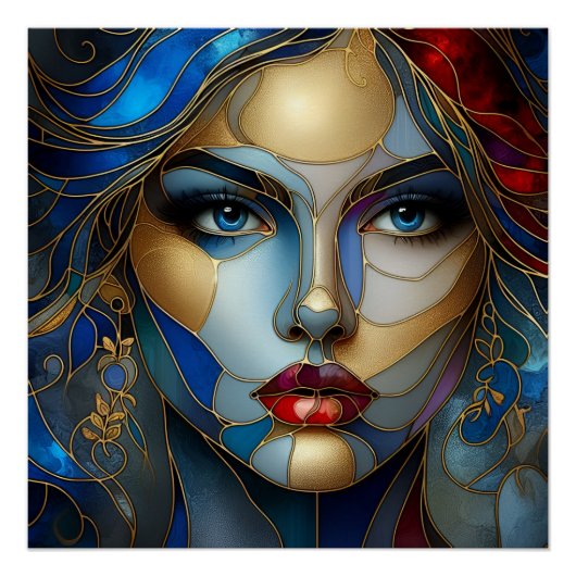 Radiale Innozenz - Hartglas-Stil Poster (Vorderseite)