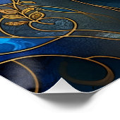 Radiale Innozenz - Hartglas-Stil Poster (Ecke)