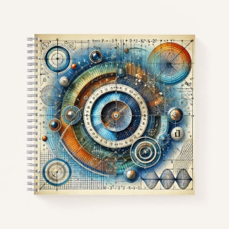 Radiale Mechanik & mathematische Präzision Notizblock