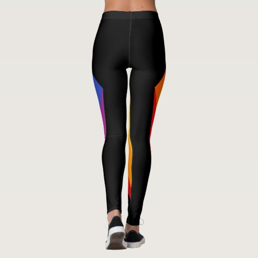 Radiale Rainbow Blackout-Leggings Leggings (Rückseite)