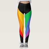 Radiale Rainbow Blackout-Leggings Leggings (Vorderseite)