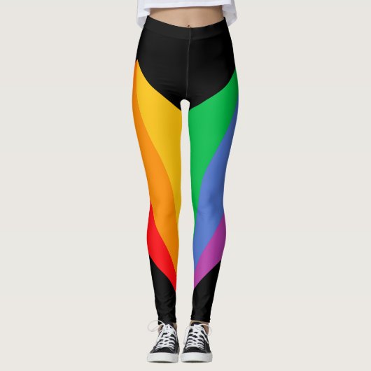 Radiale Rainbow Blackout-Leggings Leggings (Vorderseite)