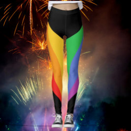 Radiale Rainbow Blackout-Leggings Leggings