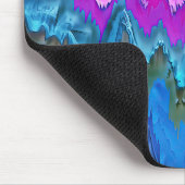 "Radiale Reflektion" Farbenfrohe Abstrakte Kunst Mousepad (Ecke)