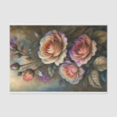 Radiale Rose Art Decoupage Seidenpapier (Vorderseite)