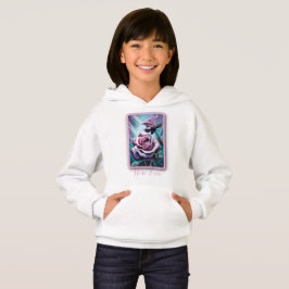 Radiale Rose: Perfekt rosa und Lila Petalen Hoodie