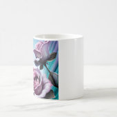 Radiale Rose: Perfekt rosa und Lila Petalen Kaffeetasse (Mittel)