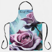 Radiale Rose: Perfekt rosa und Lila Petalen Schürze (Vorderseite)